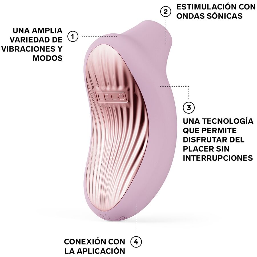 LELO - SONA 3 CRUISE MASSEUR CLITORAL SONIQUE ROSE PÂLE