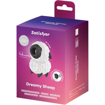 SATISFYER - VIBRATEUR MOUTON DE RÊVE ET STIMULATEUR À IMPULSIONS D'AIR