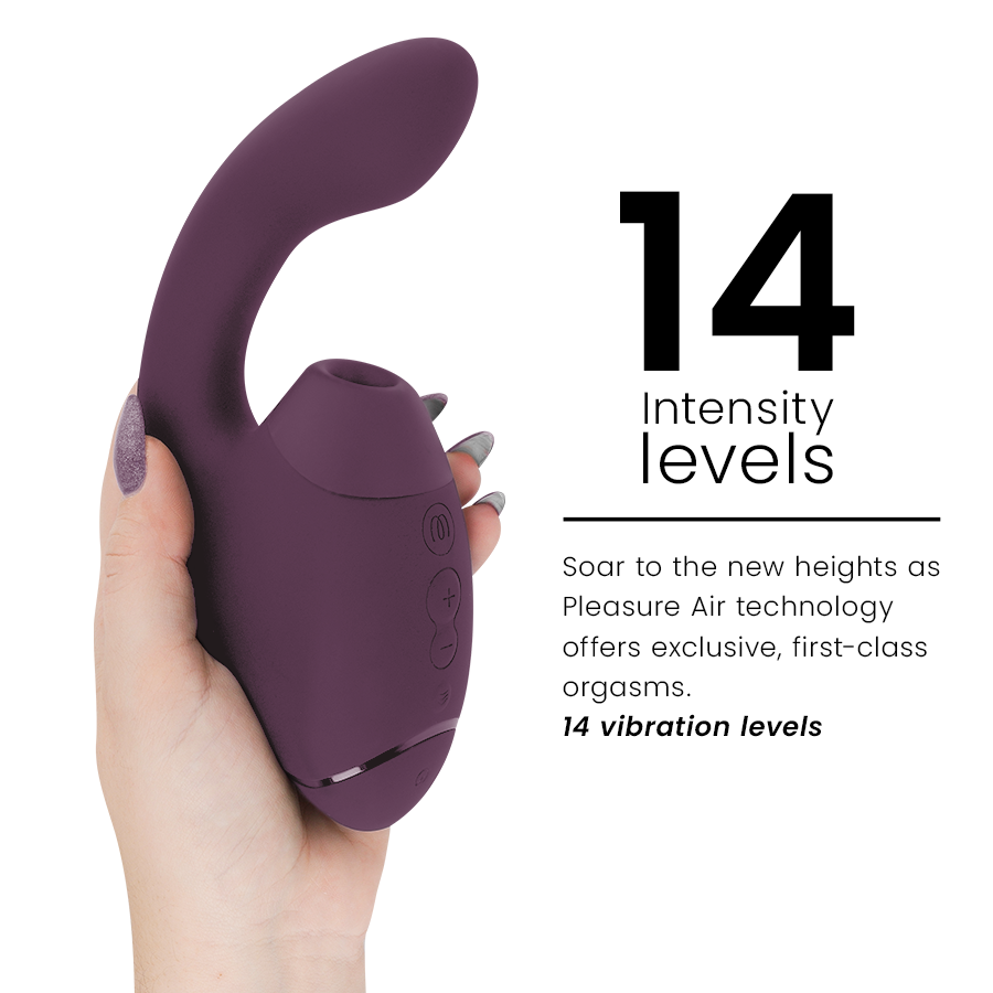 WOMANIZER - DUO NEXT STIMULATEUR CLITORIAL ET DE POINT G DOUBLE VIOLET FONCÉ