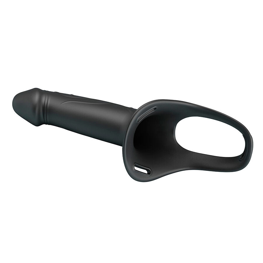 PRETTY LOVE - LANDON BLACK STRAP-ON VIBRANT