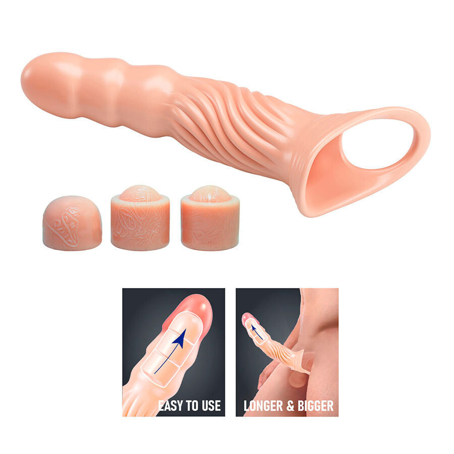 PRETTY LOVE - GAINE PÉNIENNE TEXTURÉE AVEC EXTENSEURS
