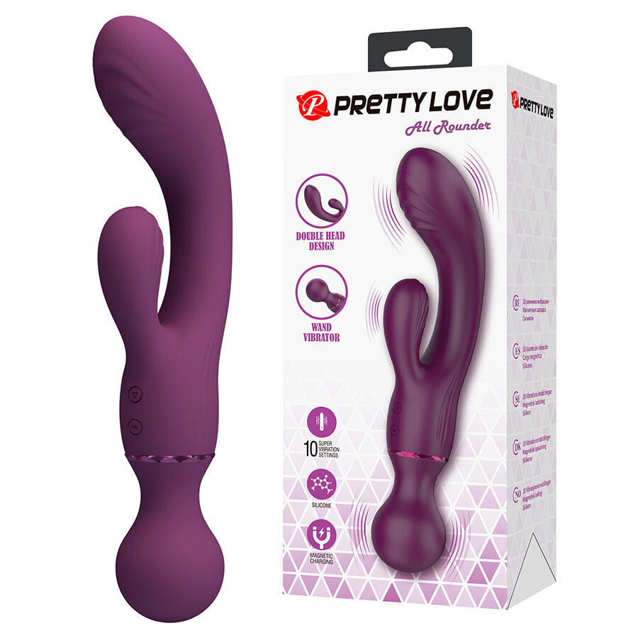 PRETTY LOVE - VIBRATEUR POINT G VIOLET POLYVALENT