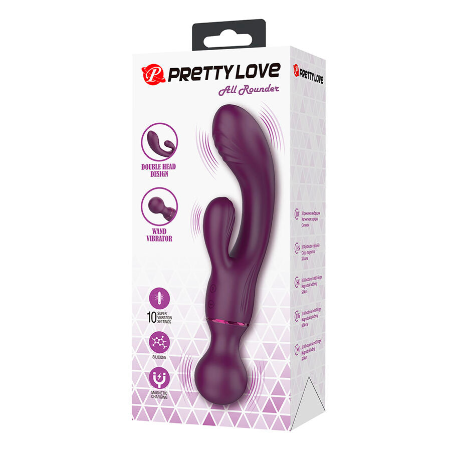 PRETTY LOVE - VIBRATEUR POINT G VIOLET POLYVALENT