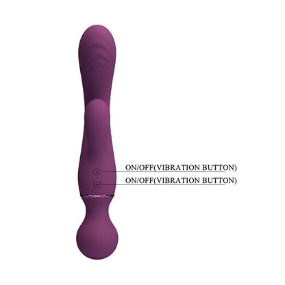 PRETTY LOVE - VIBRATEUR POINT G VIOLET POLYVALENT