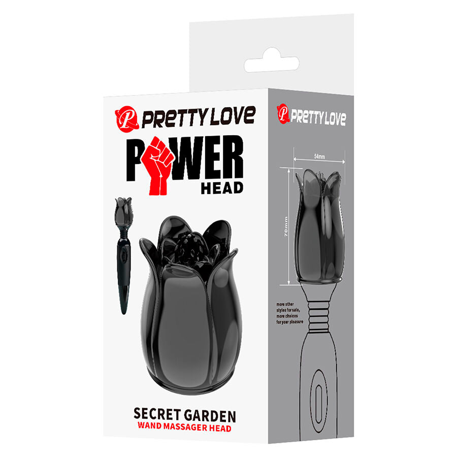 PRETTY LOVE - SECRET GARDEN TÊTE DE MASSAGE NOIRE