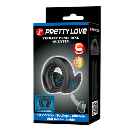 PRETTY LOVE - QUENTIN ANNEAU PÉNIS AVEC STIMULATEUR TESTICULAIRE