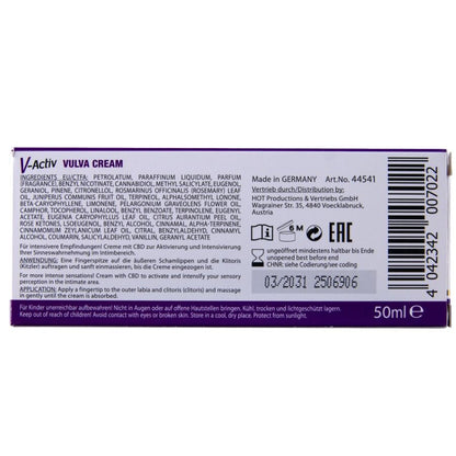 CHAUD - GANT DE CRÈME VULVAIRE CBD 50ML