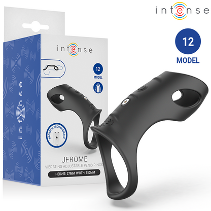 INTENSE - JEROME ANNEAU PÉNIS VIBRANT RÉGLABLE MODÈLE 12