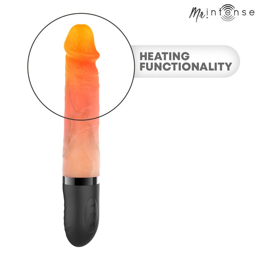 MR INTENSE - JEAN VIBRATEUR HAUT ET BAS AVEC EFFET CHAUFFANT 24 CM -Ø- 3,8 CM
