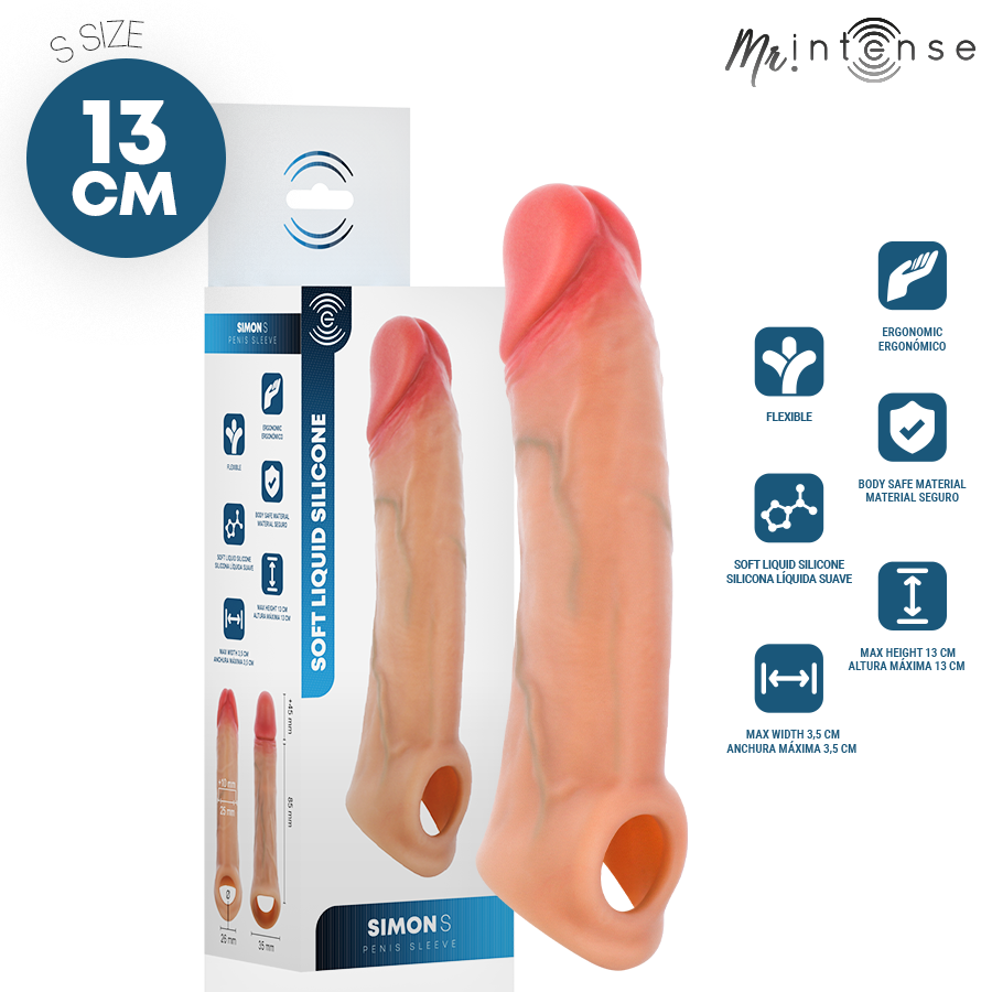 MR INTENSE - SIMON MANCHON PÉNIS ULTRA-RÉALISTE S 13 CM -Ø- 4 CM