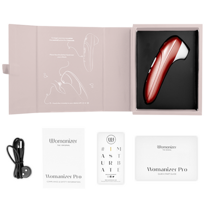 WOMANIZER - STIMULATEUR CLITORIAL VIBRANT PRO BORDEAUX