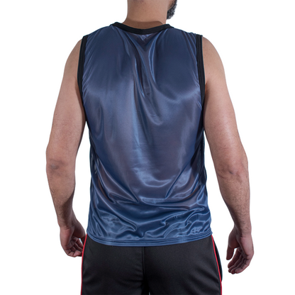 MACHO - T-SHIRT BLEU MARINE TAILLE S/M