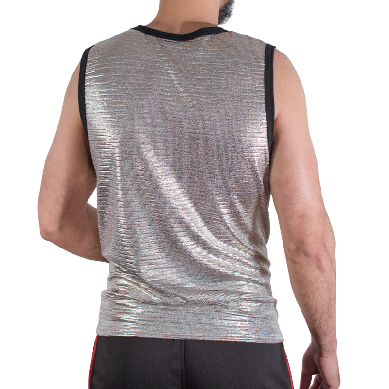 MACHO - T-SHIRT À PAILLETTES FINES L/XL