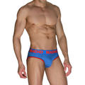 MACHO - MCH005 CLASSIC SLIP BLEU + ROUGE L