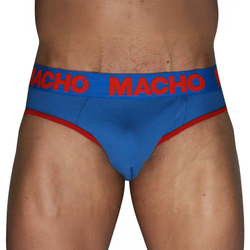 MACHO - MCH005 CLASSIC SLIP BLEU + ROUGE L