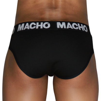MACHO - MCH007 CLASSIQUE SLIP NOIR + NOIR L
