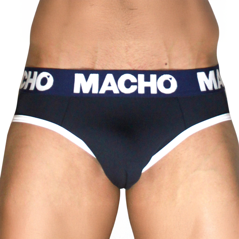 MACHO - MCH008 Slip classique bleu marine XL
