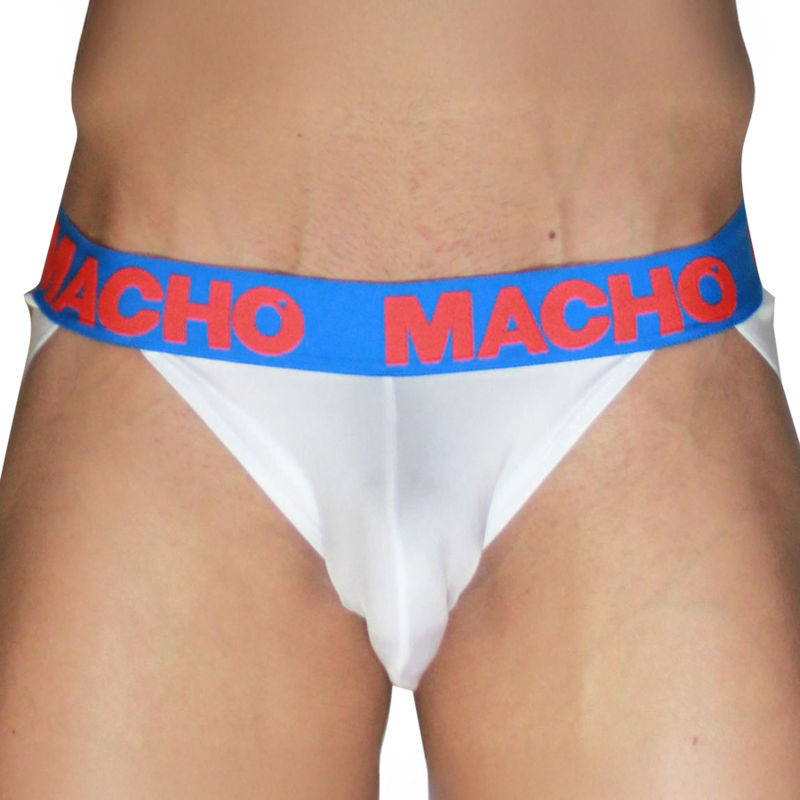 MACHO - MX29AZ BLANC JOCK + BLEU FONCÉ M