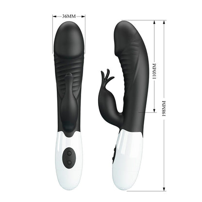 PRETTY LOVE - ROGUE MUSE VIBRATEUR LAPIN 30 FONCTIONS NOIR