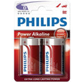 PHILIPS - BLISTER POWER ALCALINE PILA D LR20 * 2