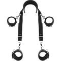 FETISH SUBMISSIVE - POSITION MAÎTRE AVEC 4 MENOTTES DOUBLÉES DE NOPRÈNE