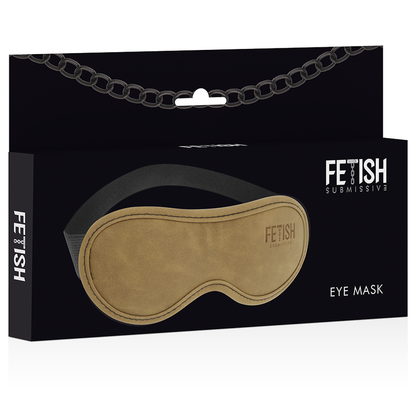 FETISH SUBMISSIVE ORIGIN - MASQUE EN CUIR VEGAN AVEC DOUBLURE EN NÉOPRÈNE